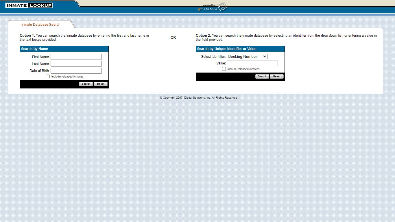 Inmate Lookup Tool - Salem County Correctional Facility